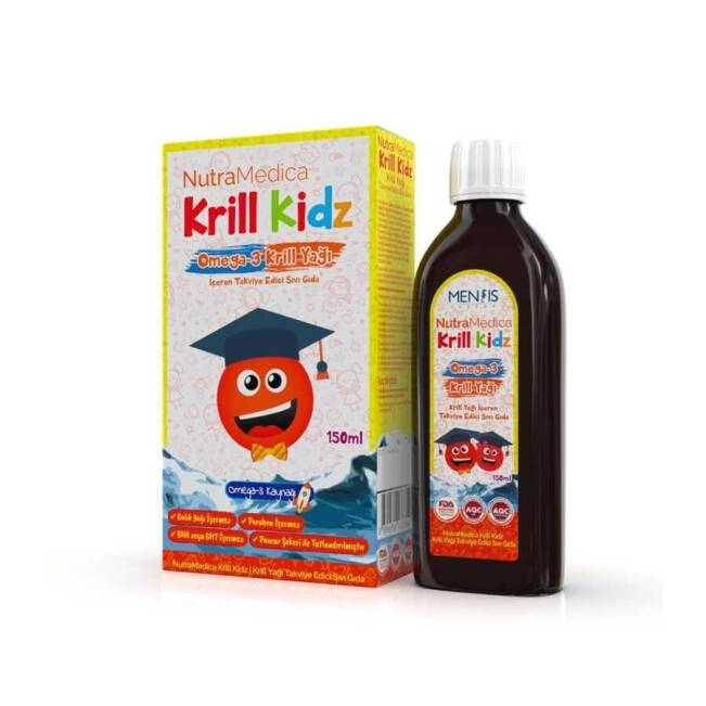 Nutramedica Krill Kidz Omega-3 150 Ml Şurup Krill Yağı İçeren Takviye Edici Sıvı Gıda - 1